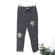Load image into Gallery viewer, Magic Sequin Star Rip Trouser
