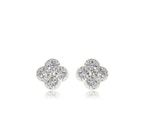 Load image into Gallery viewer, Cross Diamante Stud Earring
