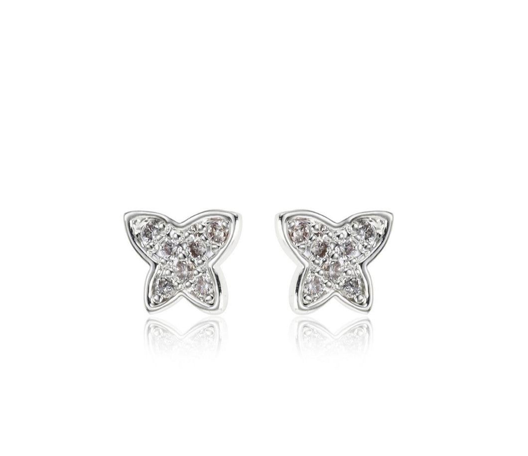 Star Diamante Stud Earrings